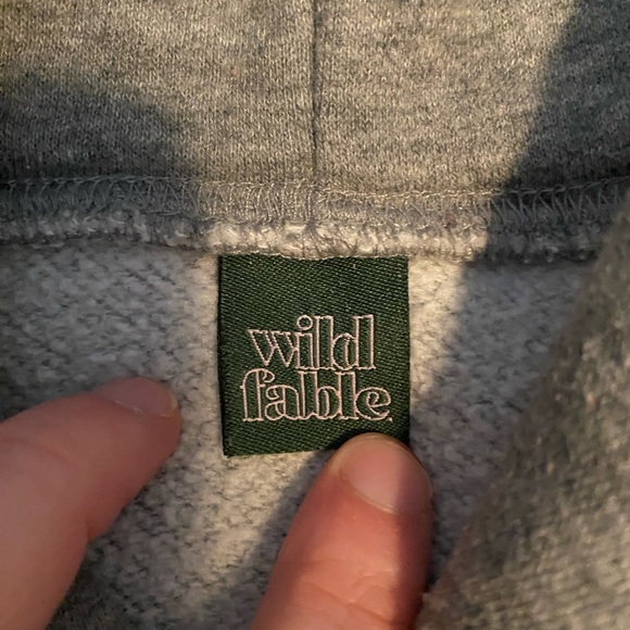 Grey cropped hoodie women’s - Picture 2 of 2